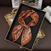Bohemian Style Paisley Printed Women Satin Silk Scarf 70cm Square Scarves Hijab Foulard Bandana Femme Headscarf Shawl