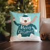 Home Decor Jolly Santa Dancing: Festive Christmas Pillow Cover Pattern Cushion Cover Suitable For Sofa Bedroom Car Pillow Cover