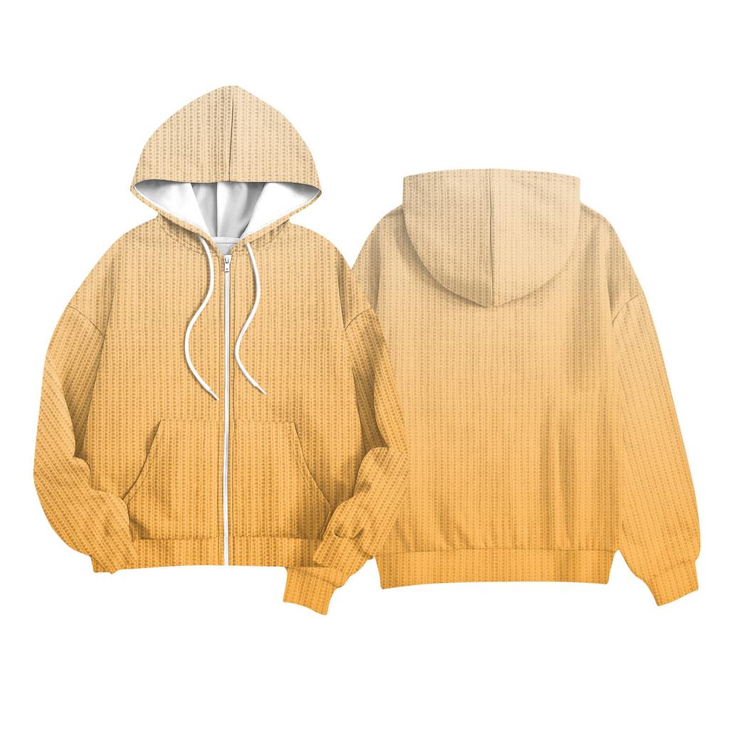 Children Girls And Boys Fashion Jacket Casual Printed Long-sleeved Hooded Cardigan Sweatshirts