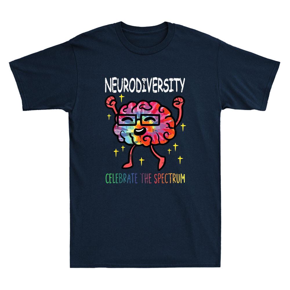 Neurodiversity Brain Autism Awareness Asd Adhd Funny Gift Vintage Unisex Tshirt