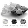 ABFS Ice Cube Molds Silicone 2.2" 3D Sphere Big Ice Ball Maker Whiskey Ice Mold For Bourbon And Cola