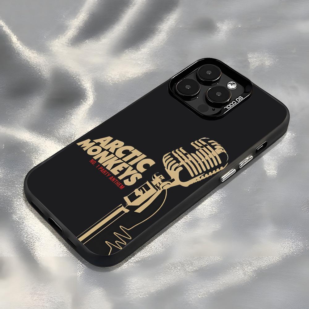 Band A-Arctic M-Monkey Phone Case For IPhone17 Air 16 15 14 Plus 13 12 11 Pro 7 8 XS Max XR Silver Black Bumper Case iPhone 14ProMax