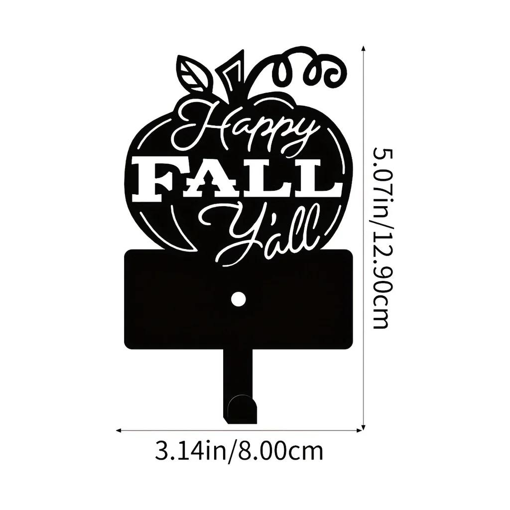 

Милые металлические настенные крючки Happy Fall — универсальный держатель ключей, вешалка в форме тыквы для поводка для домашних животных и многое другое M бронзовый