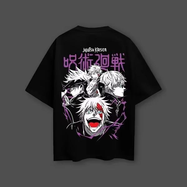 Jujutsu Kaisen Anime Satoru Gojo Cotton Tshirt Unisex and Women Breathable High Quality Y2K Short Sleeve Summer Tshirt
