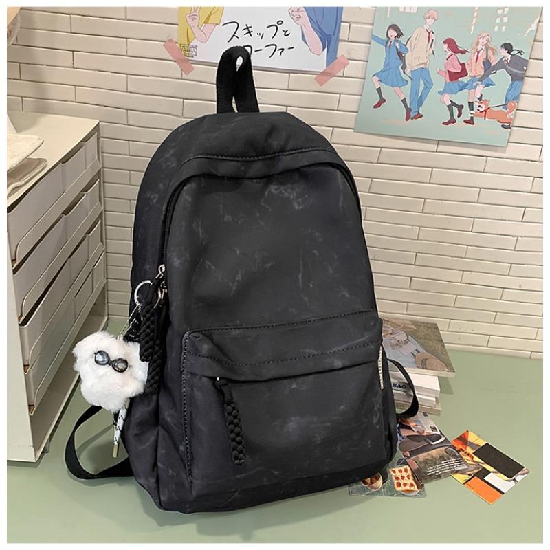 Girls Korean Version of Ins Simple Large Capacity Tie Dye Backpack New High School Students Backpack.