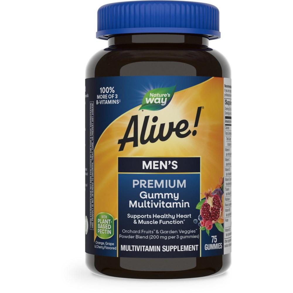 Nature's Way Alive! Men Premium Gummy Multivitamin 75 Tablets 1 pcs