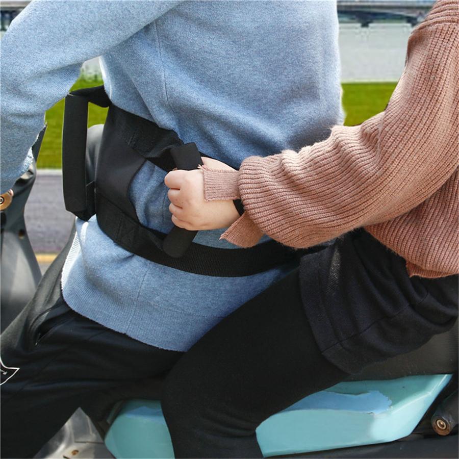 High Strength Bicycle Motorcycle Scooters Safety Strap Passenger Seat Belt Strap Harness Adjustable Motor Parts For Kids Child