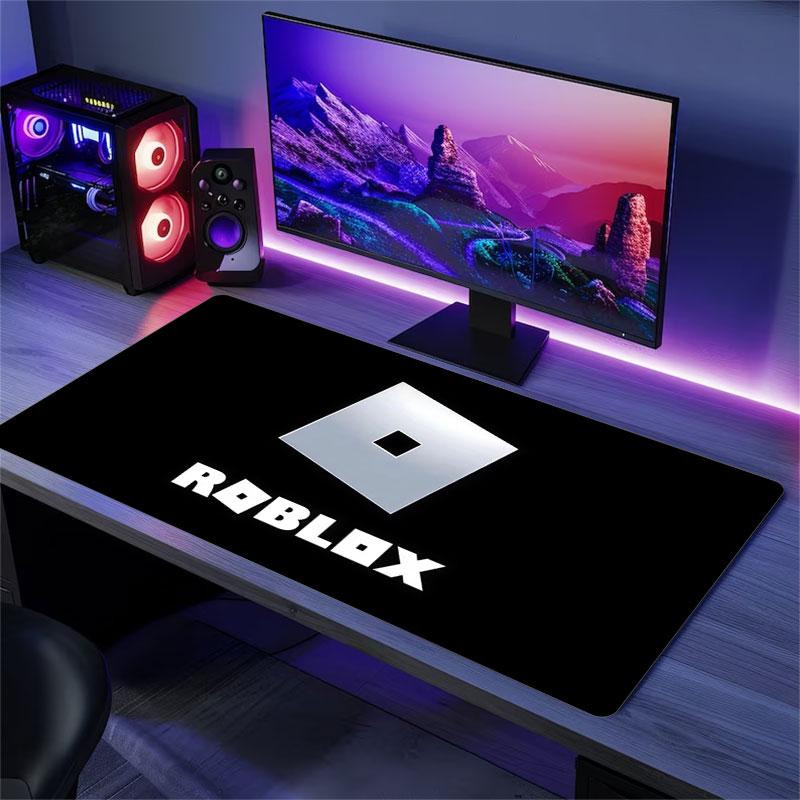 Roblox Cartoon Mouse Pad, Large Gaming Desk Mat, Non-slip XXL Mousepad for Laptop & Tablet, Mini PC Playmat with Stitched Edges