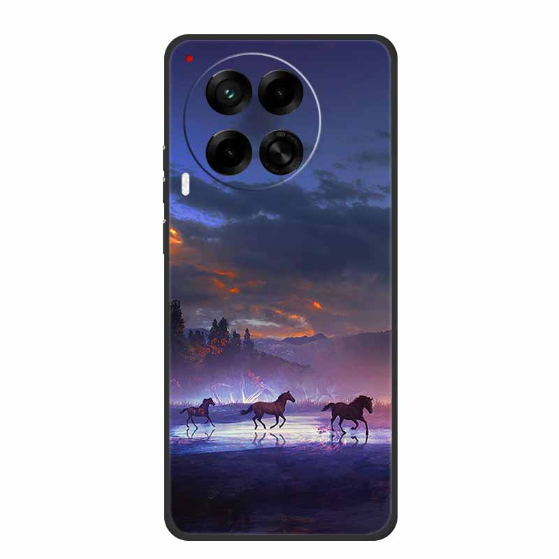 6.78" For Tecno Camon 30 Case Fashion Marble Black Silicone Soft TPU Back Cover Cases For Tecno Camon 30 5G Premier Phone Case