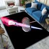 Badminton Racket and Shuttlecock Action Patterned Carpet, Suitable As a Non Slip Play Mat for the Living Room and Bedroom Sofa
