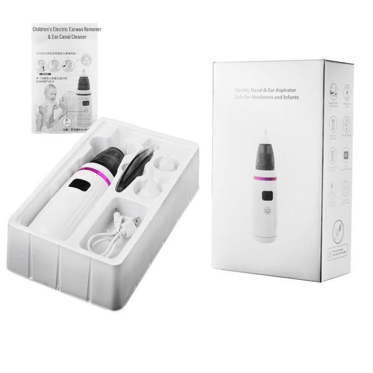 Multifunctional Electric Baby & Toddler Nasal Aspirator with Large Suction for Nasal Congestion and Earwax Cleaning