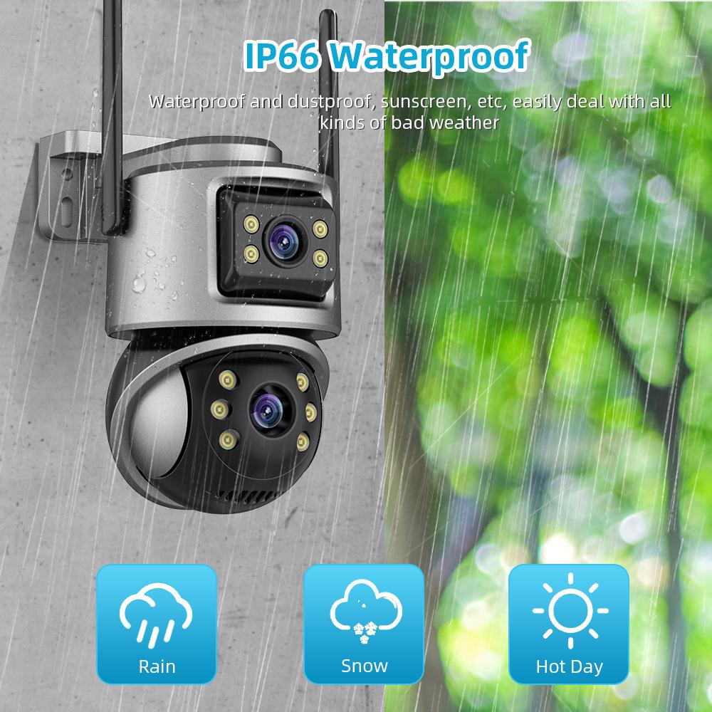 Dual Lens ICsee Wireless PTZ Surveillance Camera