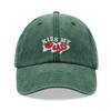 1pc "Kiss My Bass"leisure Unisex Baseball Cap,outdoor Windproof Vintage Washed Dad Skull Hat Suitable for Fishing,holiday,tralve