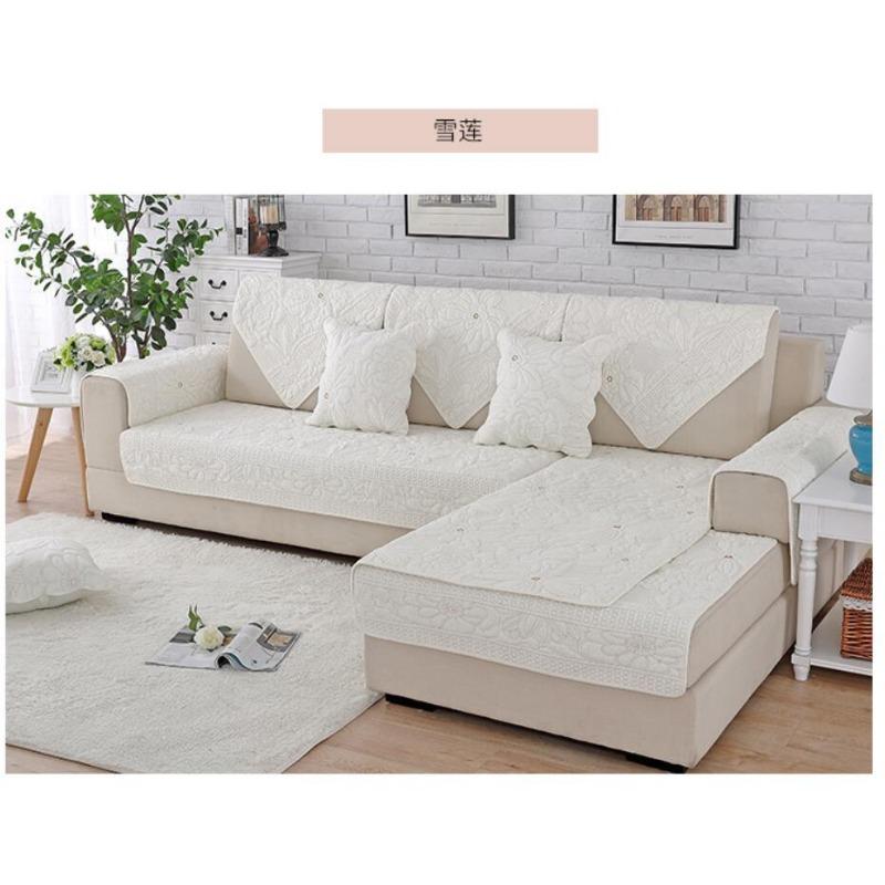 Fashionable And Simple Double-Faced Pure Cotton Sofa Cushion Four All Season universal Anti Slip And Dustproof Sofa Cushion
