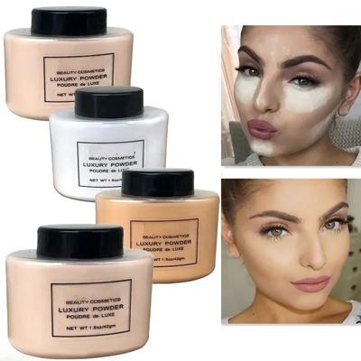 Polvo de lujo de plátano para mujer, base facial, botellas de polvo de plátano, polvo suelto, auténtico Control de aceite, herramientas de arte de maquillaje de belleza