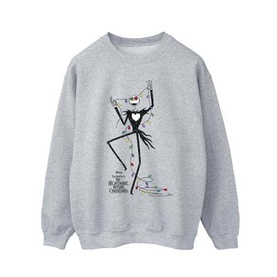 The Nightmare Before Christmas Mens Christmas Lights Sweatshirt