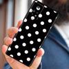 Celular Funda Schwarz und Weiß Polka Dot Silikon Für Redmi Hinweis 9T 9A 9 10 9S 8 K40 9C 7 11 Pro 10C 8T K40S