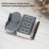 For 1S/2s/3s/4s/5s/6s/7s/8s Low Voltage Buzzer Alarm Lipo Battery Voltage Indicator Tester Wholesale Price for 3.7v 7.4v 11.1v