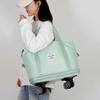 Expandable Duffle Bag Rolling Weekender Tote with Wet Pocket Overnight Duffel with Removable Casters for Travel Fitness Business Trips