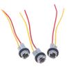 2/5 Pcs Pigtail Wire Female Socket T10/T13/T15 Pgs Front Rear Turn Signal Light Plug Car Repair Accessories