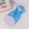 Yousheng Pet Raincoat Reflective Stripe Fastener Tape Traction Hole Full Body Coverage Brim Layered Hooded Cloak for Outdoor