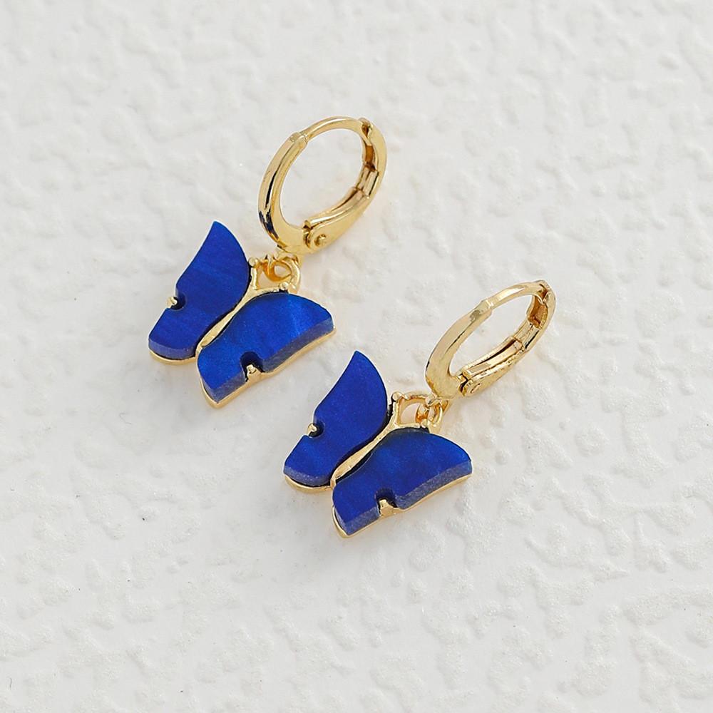 Butterfly Trendy Fashionable Earrings Geometric Design For Women Material Alloy