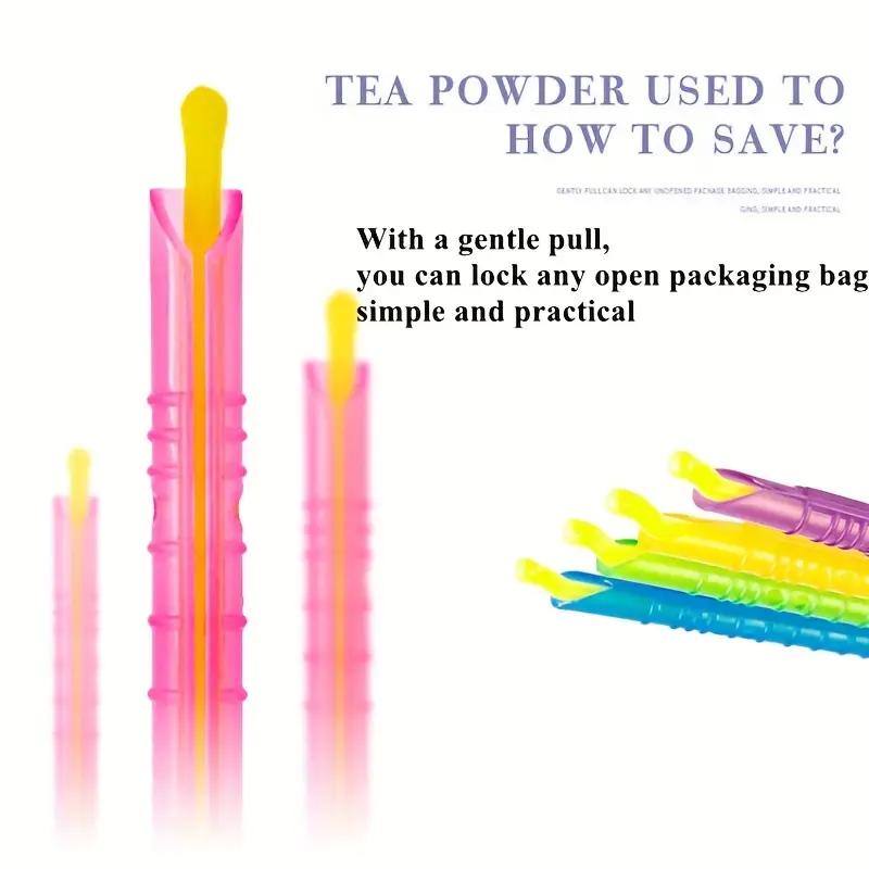 5/3/1PCS Multifunctional Food Fresh-keeping Sealing Clip Moisture-proof Sealing Clip Snack Sealing Stick Tea Sealer Candy Color
