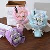 Valentine'S Day Gift Decoration Rose Artificial Flowers Bouquet Fake Flower For Girlfriend Gift Mother'S Day Decor Flower