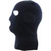 Kingsie 3-Hole Full Face Knit Face Mask, Winter Cold and Windproof, Warm Balaclava Neck Warmer for Men and Women, Cycling/Motorcycle (Black)