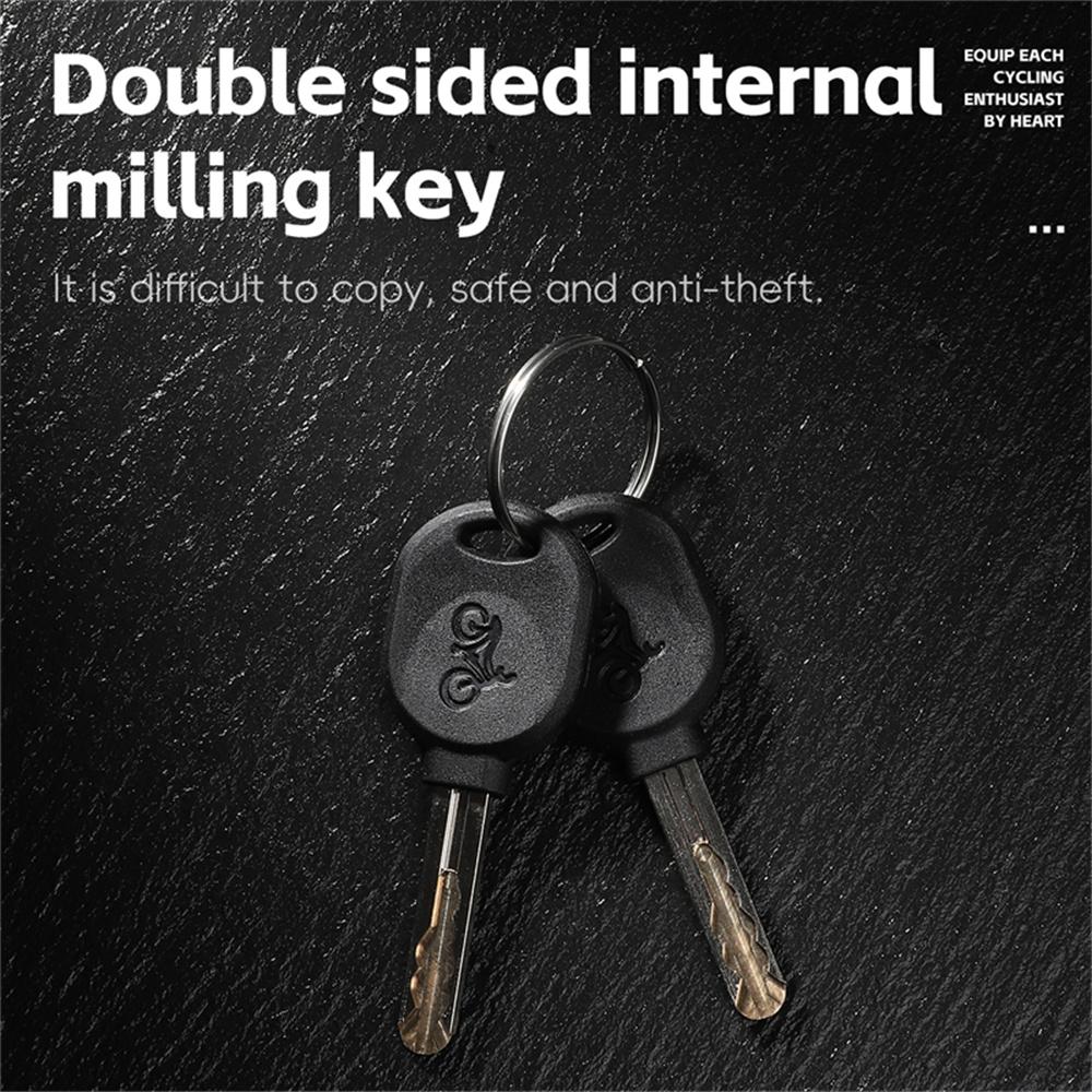 WEST BIKING YP0705113 Bicycle PVC Steel Cable Lock Anti-Theft Thickened MTB Road Bike Lock