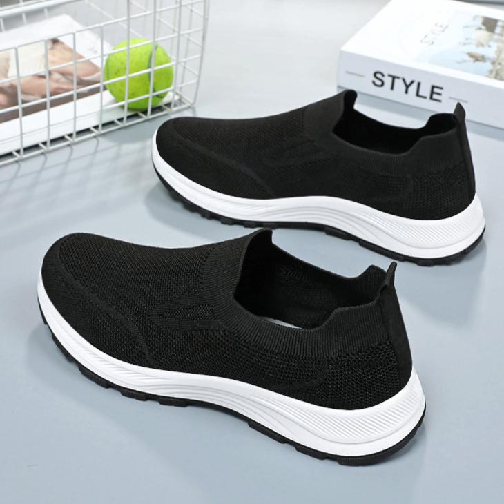 Lightweight Women's Breathable Mesh Sneakers, Casual Slip On Plus Size Outdoor Walking Shoes