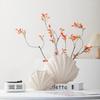 Cream Style Shell Simple Shell Vase Design Flower Pot Flower Arrangement Creative Desktop Decoration Home DecorationCeramic Vase
