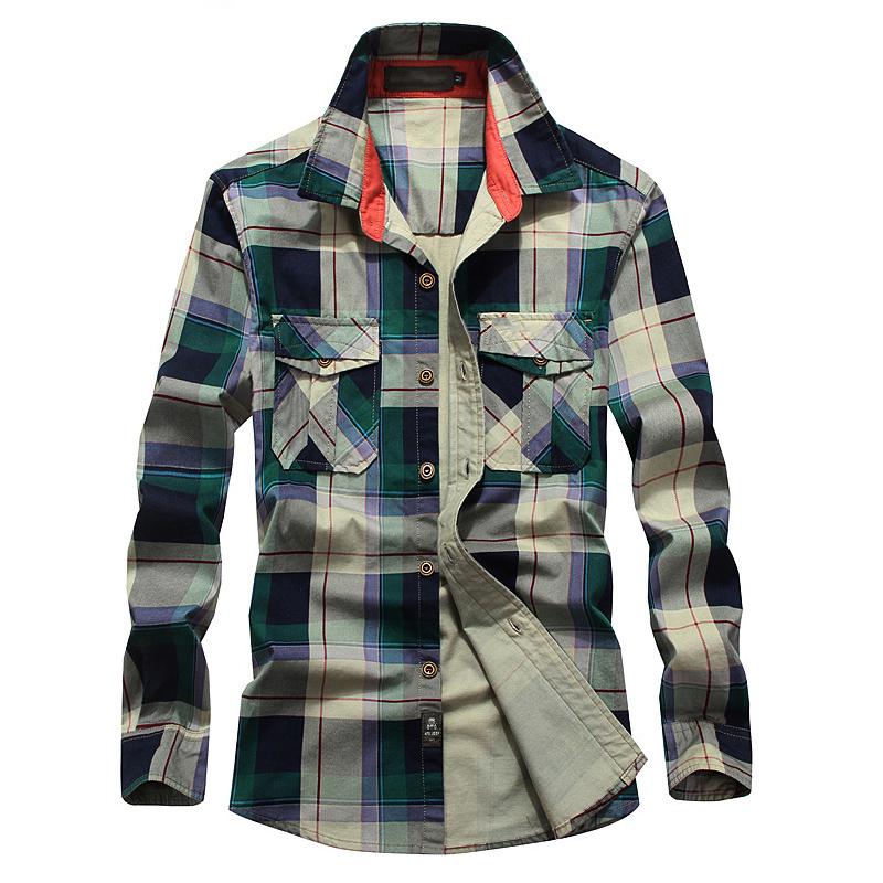 

Весна Осень Рубашки Мужские Повседневные Мужские Рубашки 100% Хлопок Camisa Masculina Военная Рубашка Мужская Плюс Размер M-4XL Camiseta Masculina XXXL армия зеленый