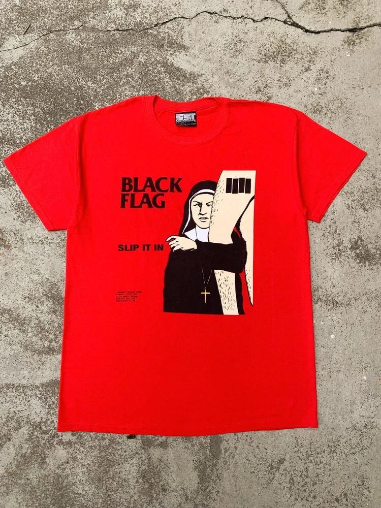 Vintage 90s Black Flag Slip It In Tshirt S