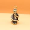 Antique Brass Snake Statue Miniature Figurines Zodiac Animal Desk Decoration Ornaments Brass Crafts Pendant