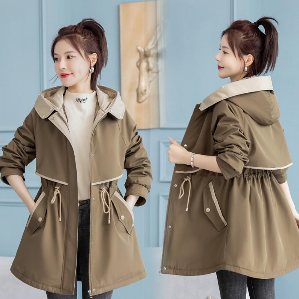 Korean version, women's cotton-padded clothes have removable liners, cotton-padded clothes are thickened to keep warm, and winter coats are trendy.