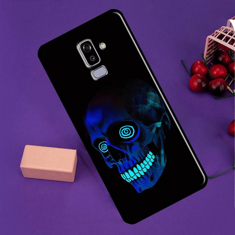 Cool Spooky Skull Face Phone Case For Samsung Galaxy J3 J5 J7 2017 J1 A5 A3 2016 J8 J4 J6 Plus A6 A8 A7 A9 2018