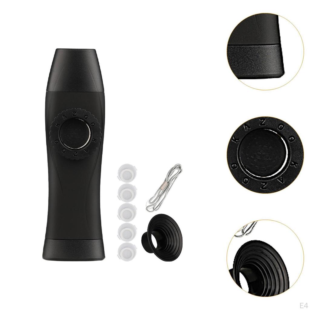 5-Key Kazoo Flute, Lightweight, Unique, Adjustable, Musical Instrument Toy for Ukulele, Violin,