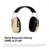 3M PELTOR H6A/V Low Profile Headband Earmuffs Hearing Protection Noise Reduction NRR 21dB Safety Ear Muffs
