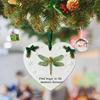 Heartfelt Inspirations Christmas Ornament Shell Reindeer Dragonfly Paw Feather Tulip Xmas Tree Hanging Heart Shape Decoration Holiday Party Pendant