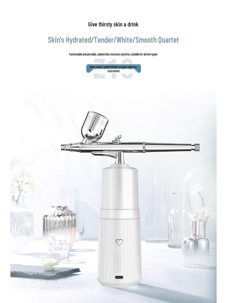 Handheld High-Pressure Oxygen Injector Spray: Facial Cleanser, Moisturizer & Humidifier Beauty Device (English Version)