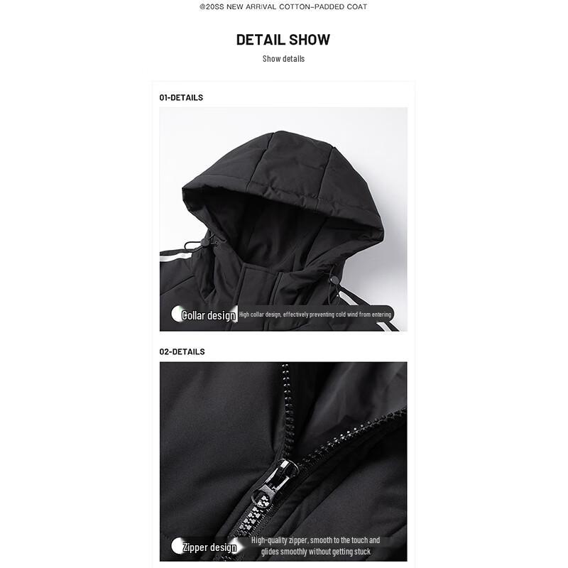 Mark Fairwhale Men's Mid-length Hooded Puffer Jacket