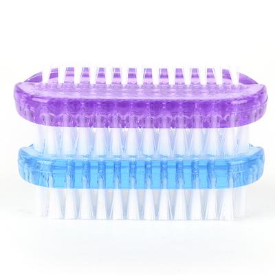 Spazzola per la pulizia delle unghie in plastica Spazzola per la pulizia delle unghie a doppia faccia