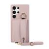 Polsband Crossbody Lederen Portemonnee Ringhouder Hoesje Voor Samsung Galaxy S24 Ultra S23 S21 Plus A15 A35 A55 A54 Lanyard Cover