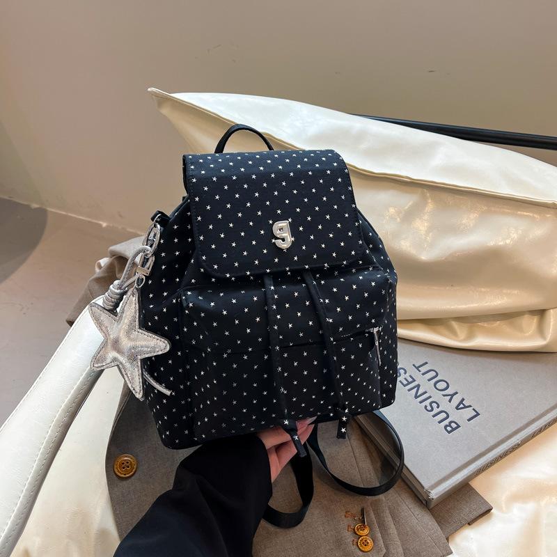 Internet-Berühmtheiten mit dem gleichen Zigeunerstern-Punkte-Rucksack Koreanischer Pendlerrucksack mit großem Fassungsvermögen Studentenreise Mädchengefühl Schultasche