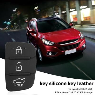 Coque Vide de Clé de Voiture à Télécommande Pliante 3 Boutons Remplacement Pour Hyundai Kia Noir Pour dropshipping