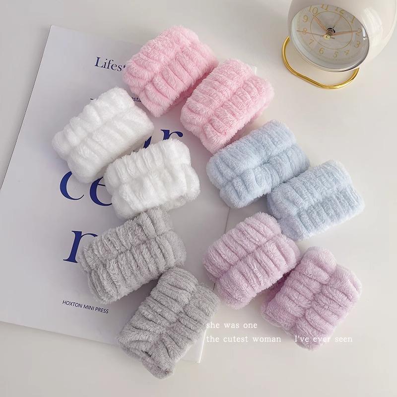 Wash Your Face, Wrist With Artifact, Water-Absorbing Plush Hair Band, Headband, Dual-Purpose Anti-Moisture Hand Towel, Hair Rope, Special Hair Band