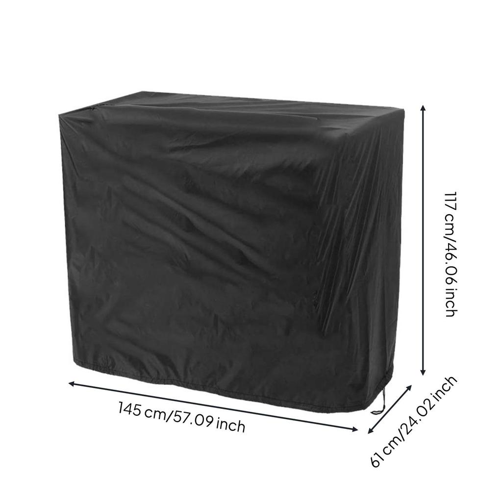 Waterproof Square Grill Cover Dustproof with Drawstring Windproof