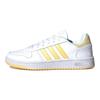 adidas Neo Hoops 2.0 Synthetic Leather Slip Resistant Durable Low Top Skate Shoes Women Sneakers Yellow White G55065