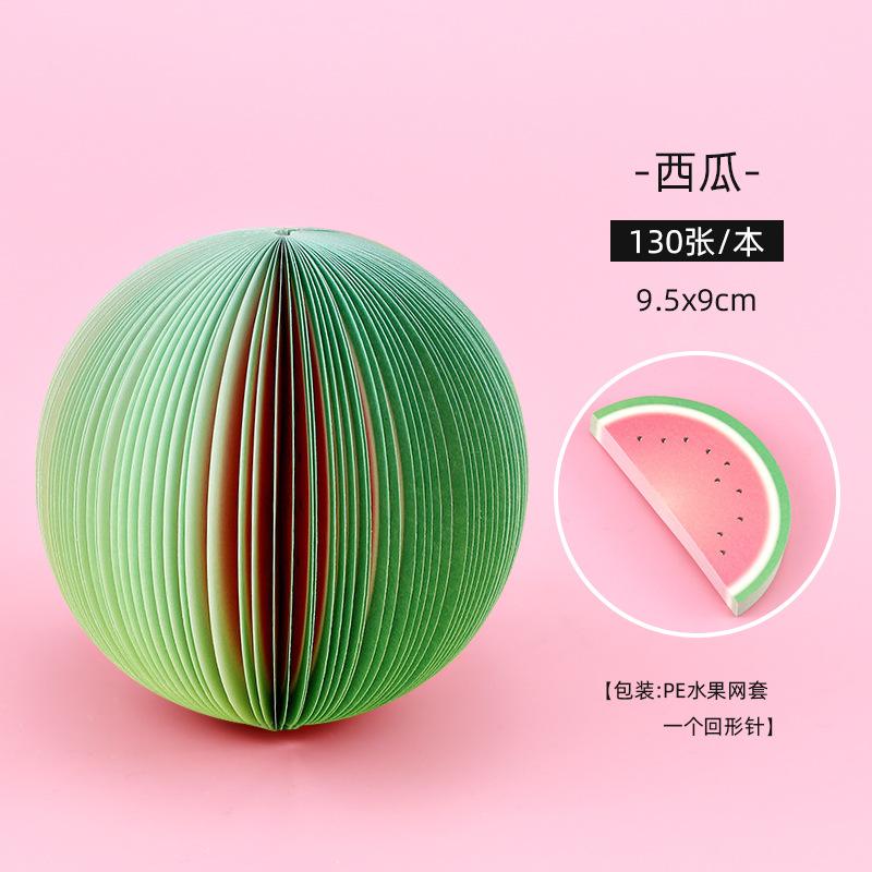 1Pcs/130sheet Korean Merchandise Feng Shui Fruit Three-dimensional Sticky Note Book Creative Be Ordered with Sticky Note Paper